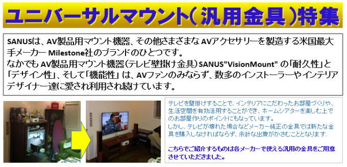 SANUS SANUS LL22壁面取付固定マウント